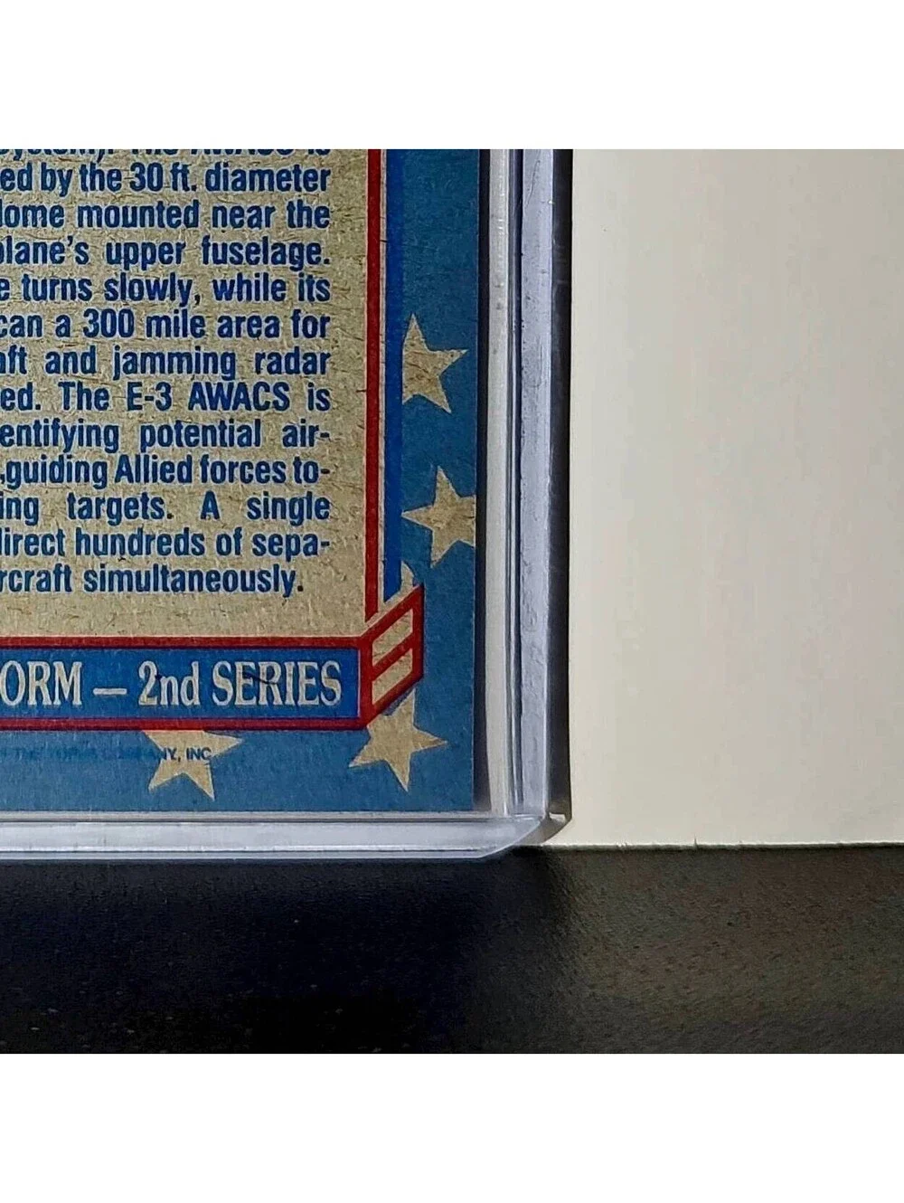 E-3 AWACS 1991 Topps Desert Storm #139 Card